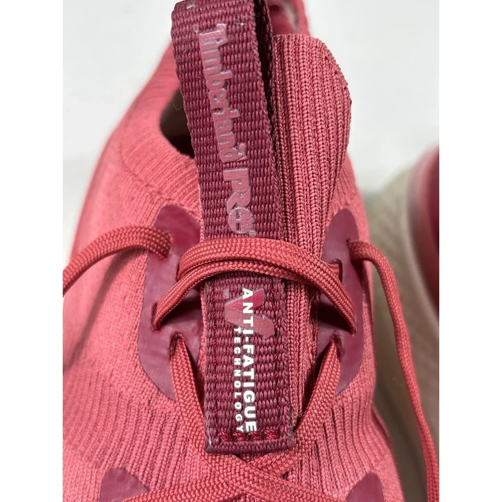 Timberland PRO Burgundy Composite Safety Toe Work Shoes Women's 8M Lightweight‎